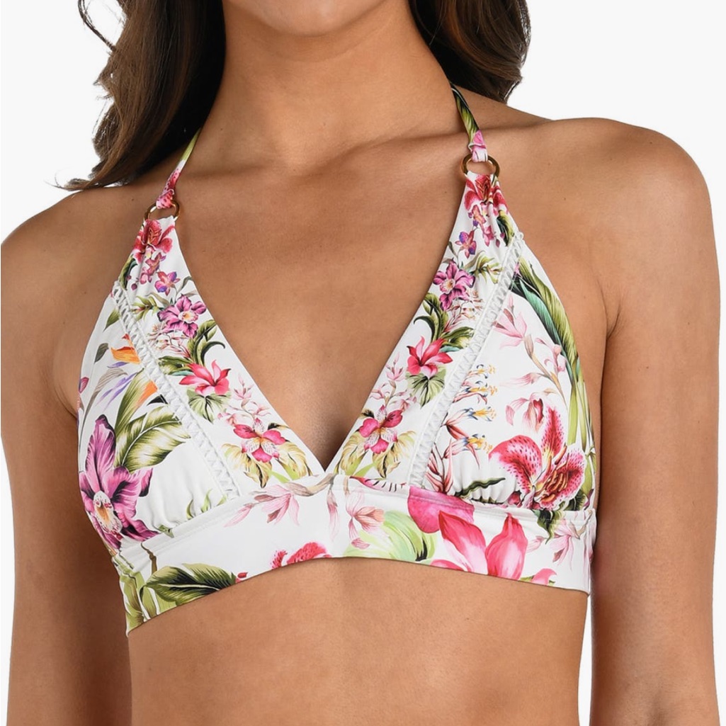La Blanca New Polynesian Banded Bikini Set Size 6 $164